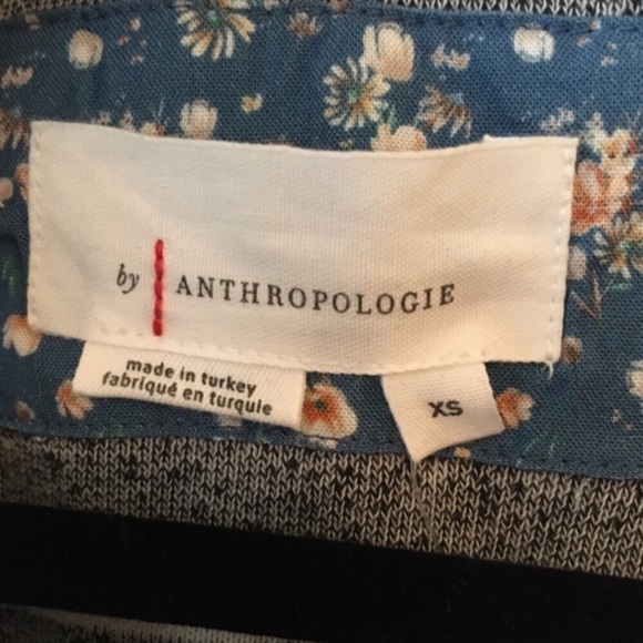 NWT Anthropologie Textured Sweatshirt Striped - Picture 5 of 8